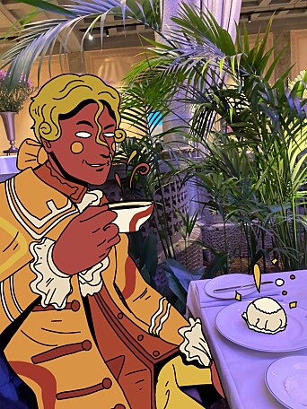 ARISTOKRATISK: Le Dog koser seg med te og«potet» ARISTOKRATISK: Le Dog koser seg med te og«potet»