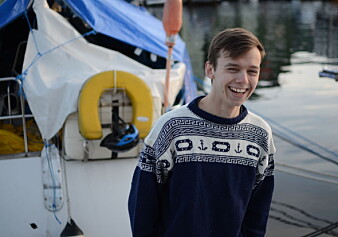 Øystein Østby Røskaft sier han trives med båtlivet.