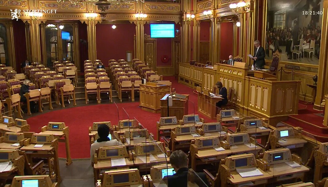 <span class=" font-weight-bold" data-lab-font_weight_desktop="font-weight-bold">STORTINGET</span>: Under stortingsmøte tirsdag 23. februar vedtok man en ny krisepakke for studentene. <span class=" font-weight-bold" data-lab-font_weight_desktop="font-weight-bold">STORTINGET</span>: Under stortingsmøte tirsdag 23. februar vedtok man en ny krisepakke for studentene.
