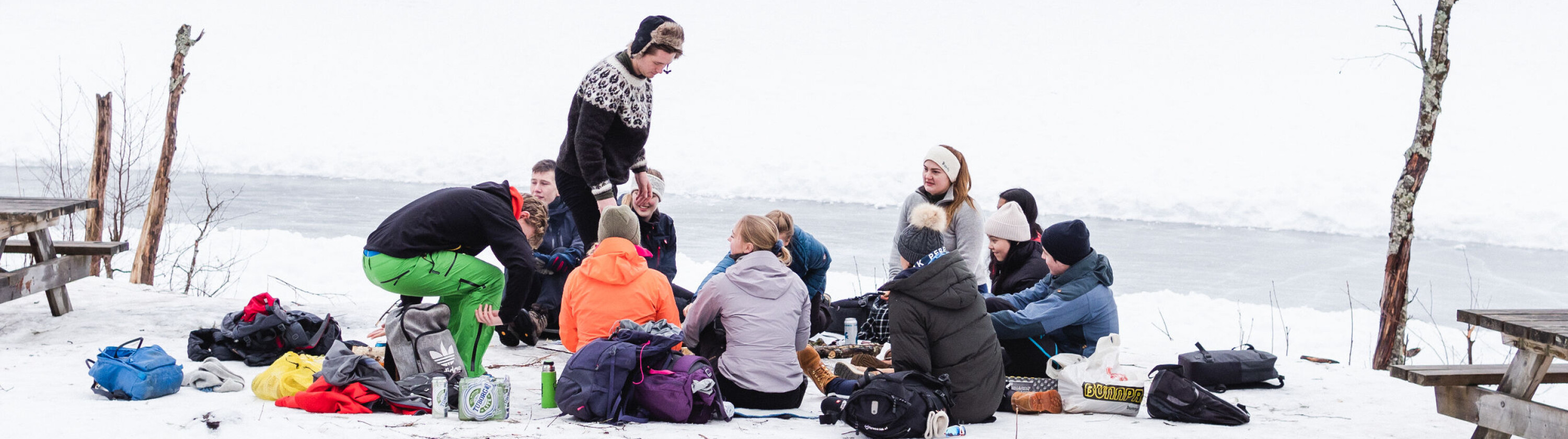 SKOLEFRI: Lærerstudentene har samlet seg for å feire vinterferie. SKOLEFRI: Lærerstudentene har samlet seg for å feire vinterferie.