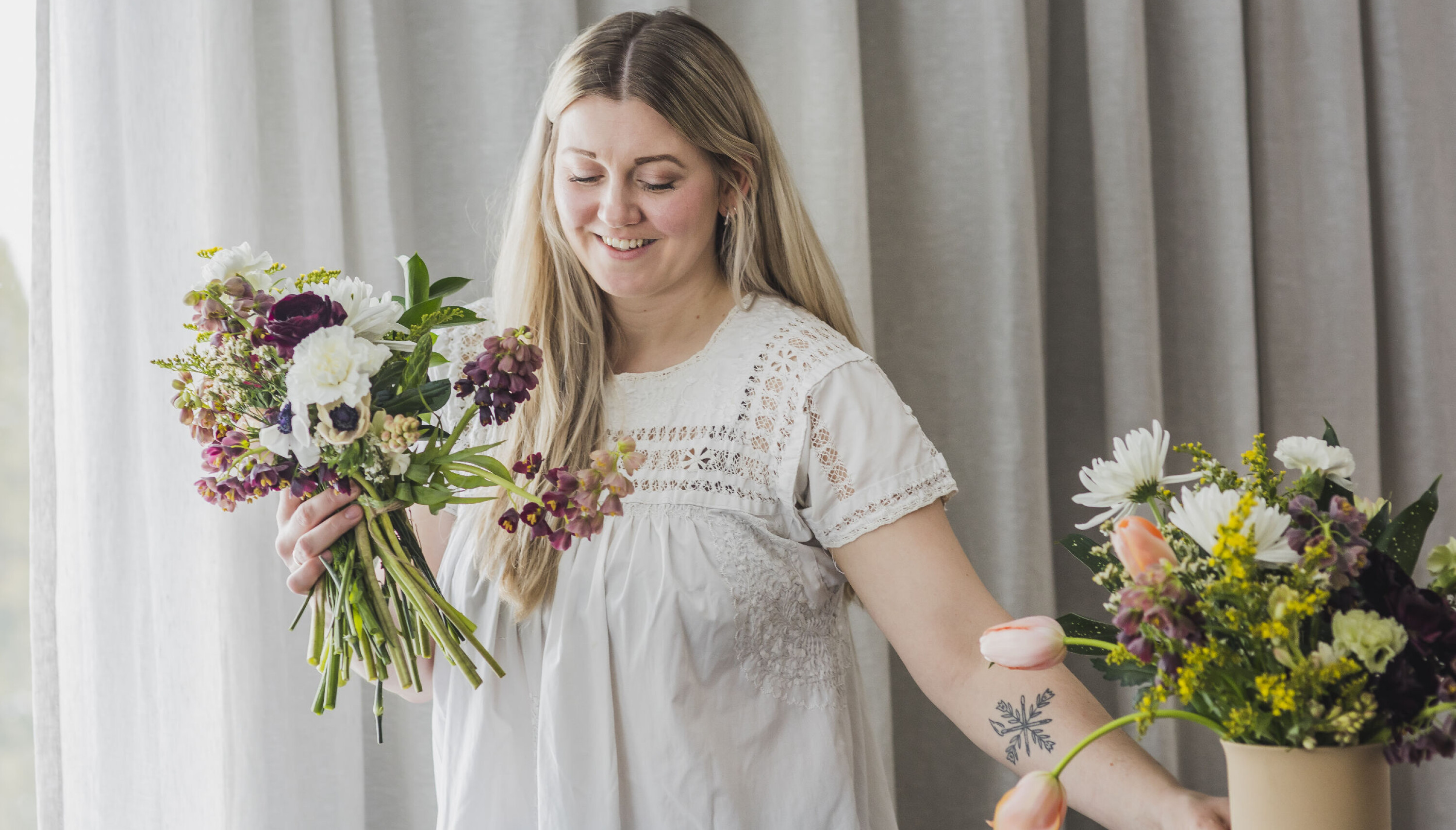 BETYDNING: Julie Bjørk tror blomsterspråket kan ha en større betydning i framtiden. BETYDNING: Julie Bjørk tror blomsterspråket kan ha en større betydning i framtiden.