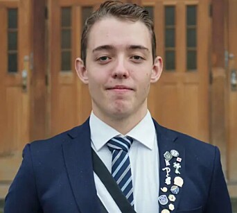 Andreas Bakke, leder for Omega linjeforening Andreas Bakke, leder for Omega linjeforening
