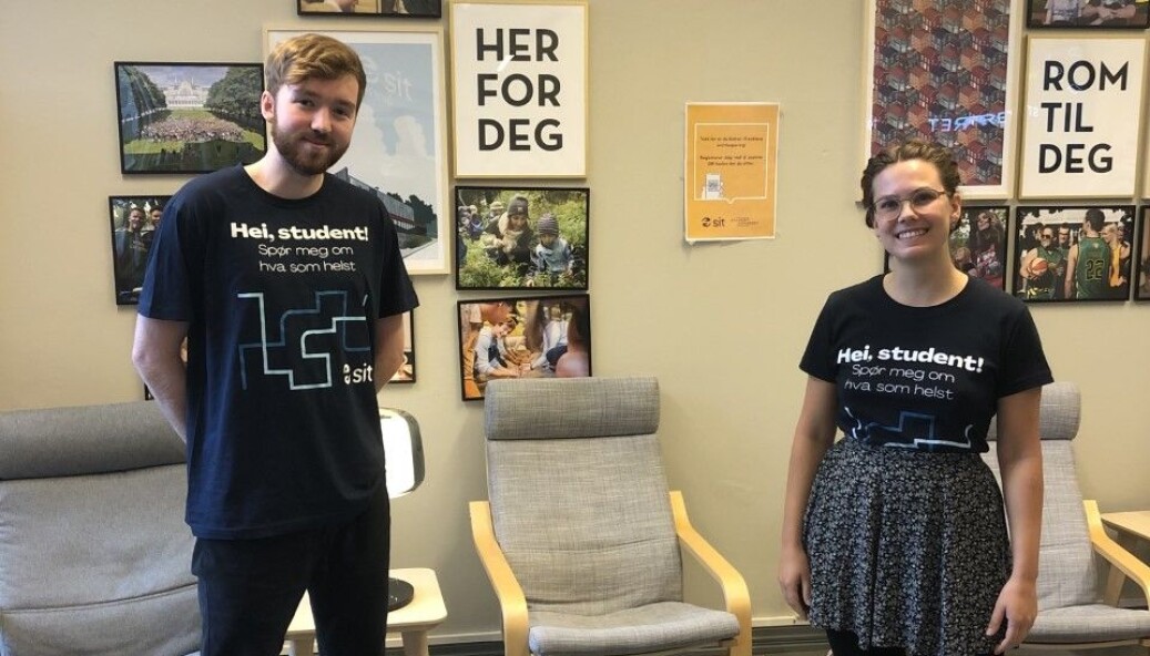 TILBUD: Eva Malene Stirø og Arthur Svidal Llewelyn er studentverter hos Studentsenteret TILBUD: Eva Malene Stirø og Arthur Svidal Llewelyn er studentverter hos Studentsenteret