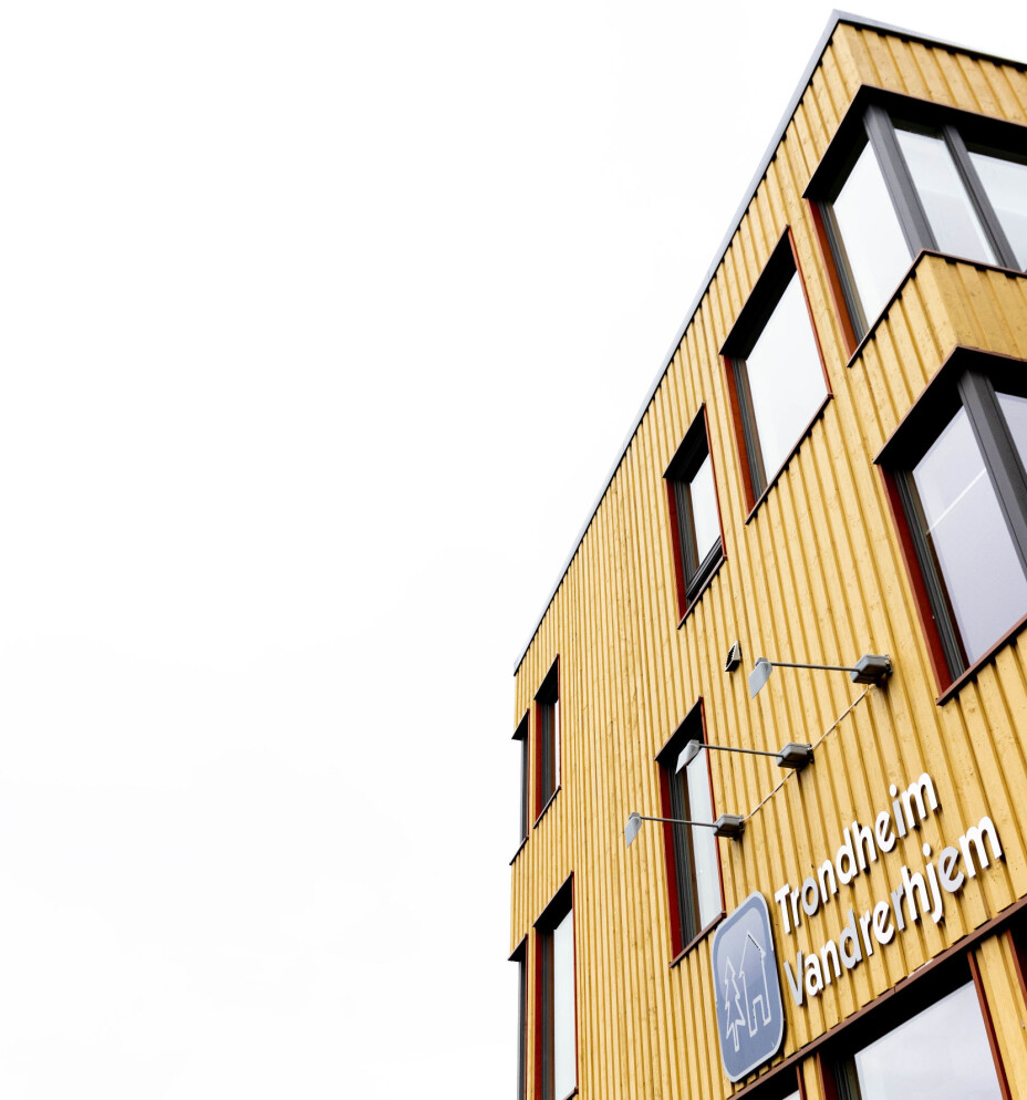 TAK OVER HODE: Trondheim vandrerhjem har blitt brukt i flere år i Tak over hode-ordningen TAK OVER HODE: Trondheim vandrerhjem har blitt brukt i flere år i Tak over hode-ordningen