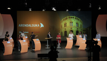 <strong>VIKTIG FOR UNGDOMMEN:</strong> Diskusjonen om klima ble en av de mest opphetede under Ungdomspartilederdebatten på Arendalsuka. <strong>VIKTIG FOR UNGDOMMEN:</strong> Diskusjonen om klima ble en av de mest opphetede under Ungdomspartilederdebatten på Arendalsuka.
