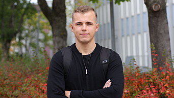 SMITTE: Stian Jørgensen er ikke bekymret for smitte på campus. SMITTE: Stian Jørgensen er ikke bekymret for smitte på campus.