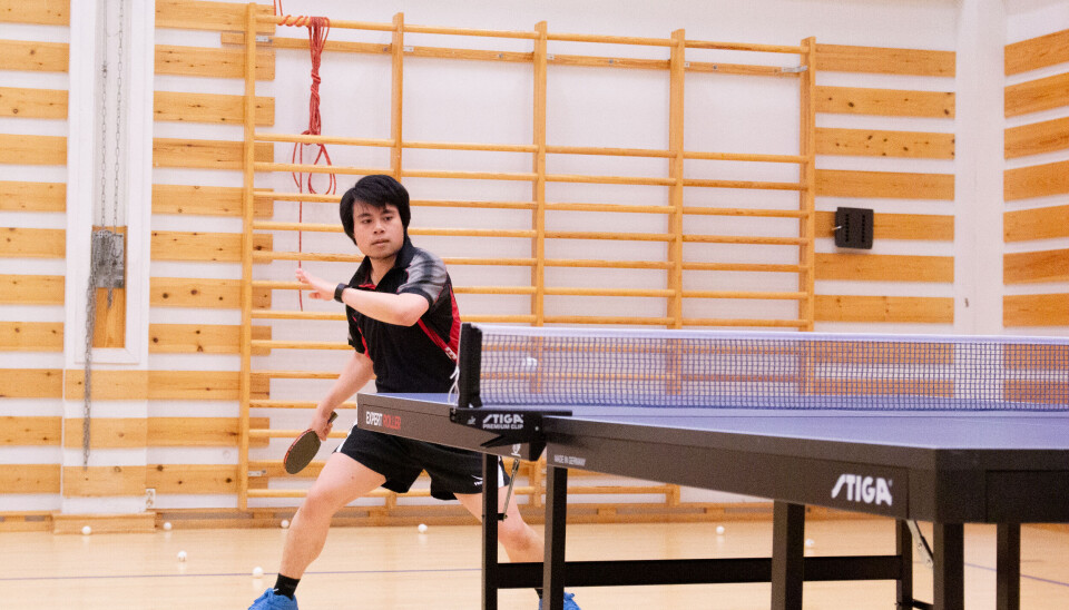 FULLT FOKUS: Danh Tranh har spilt bordtennis i flere år. FULLT FOKUS: Danh Tranh har spilt bordtennis i flere år.