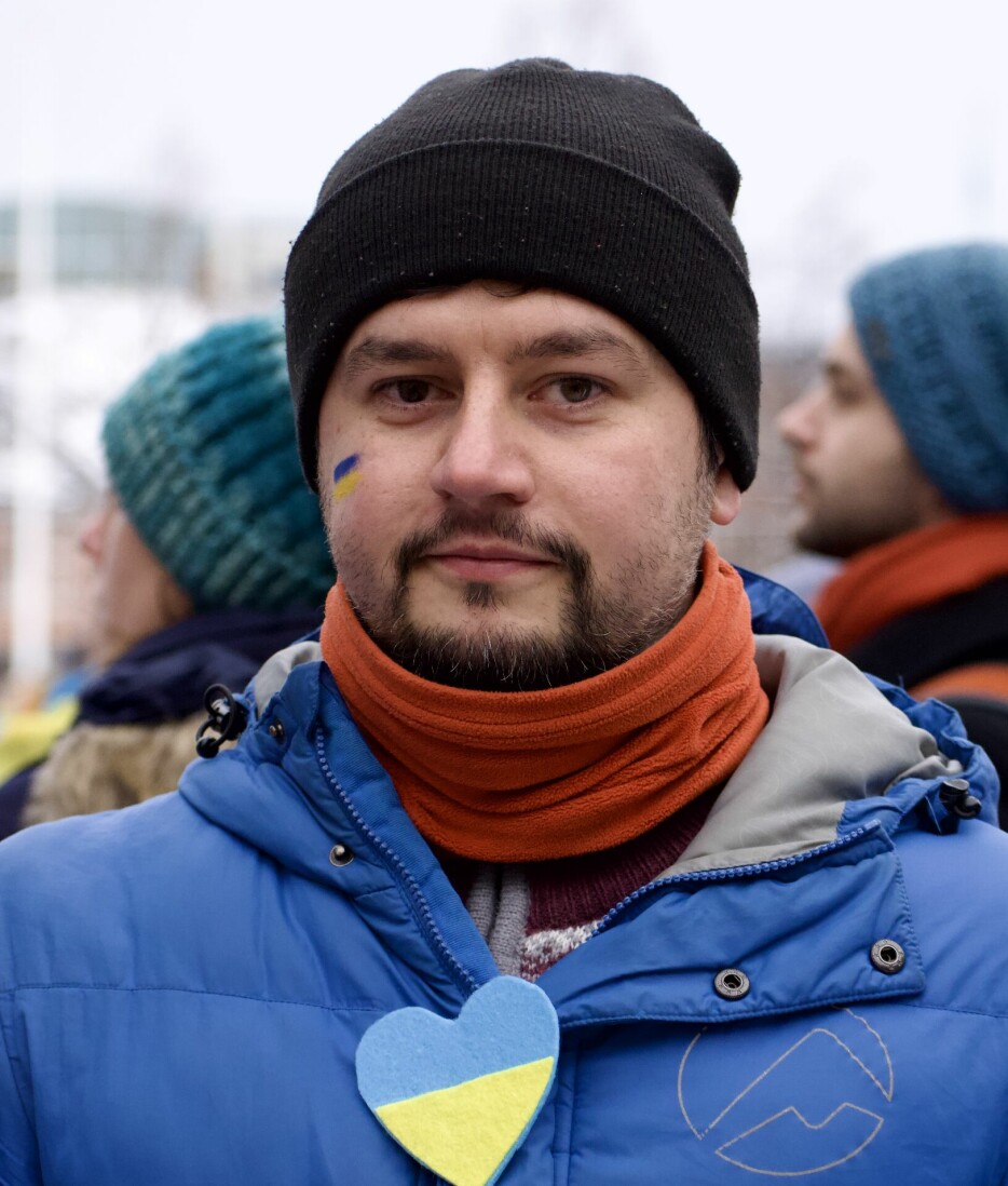 SAMLET: Odyslav Bozhenko sier at mange ukrainere verver seg for å slåss mot Russland.