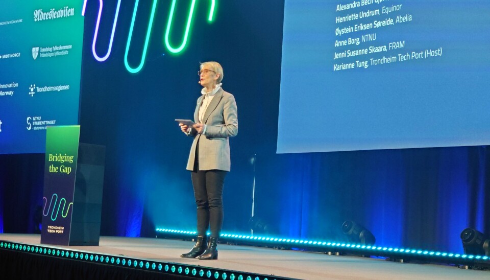 MORGENDAGENS INNOVATØRER? NTNU-rektor Anne Borg sto også på scenen. MORGENDAGENS INNOVATØRER? NTNU-rektor Anne Borg sto også på scenen.