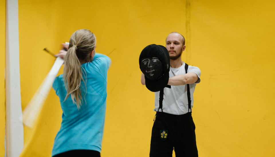 TRENING: Bevegelser og teknikker terpes godt. TRENING: Bevegelser og teknikker terpes godt.