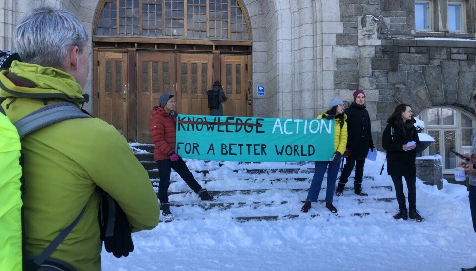 Forskere og aktivister streiket for klima