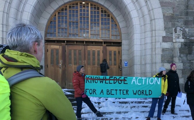 Forskere og aktivister streiket for klima