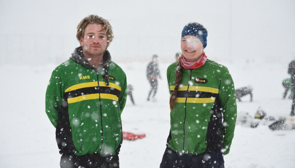 FORNØYDE: Både Kasper Sørtun og Ingrid Houge var glade for å vinne medaljer. FORNØYDE: Både Kasper Sørtun og Ingrid Houge var glade for å vinne medaljer.