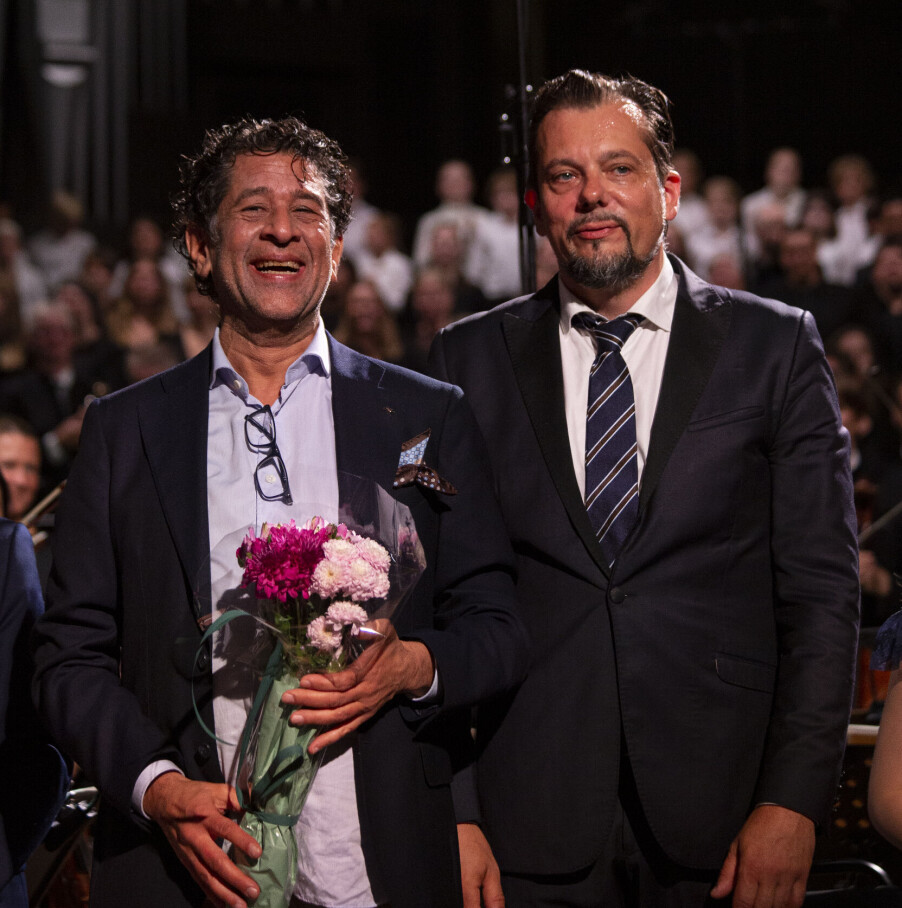 Peter Svilvay(t.h) og komponist Rolf Arvid Gupta Peter Svilvay(t.h) og komponist Rolf Arvid Gupta