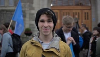 INTERNASJONAL: Student Simeon Elliot fra Storbritannia forteller at gratis utdanning var en av grunnene til at han valgte å studere i Norge.