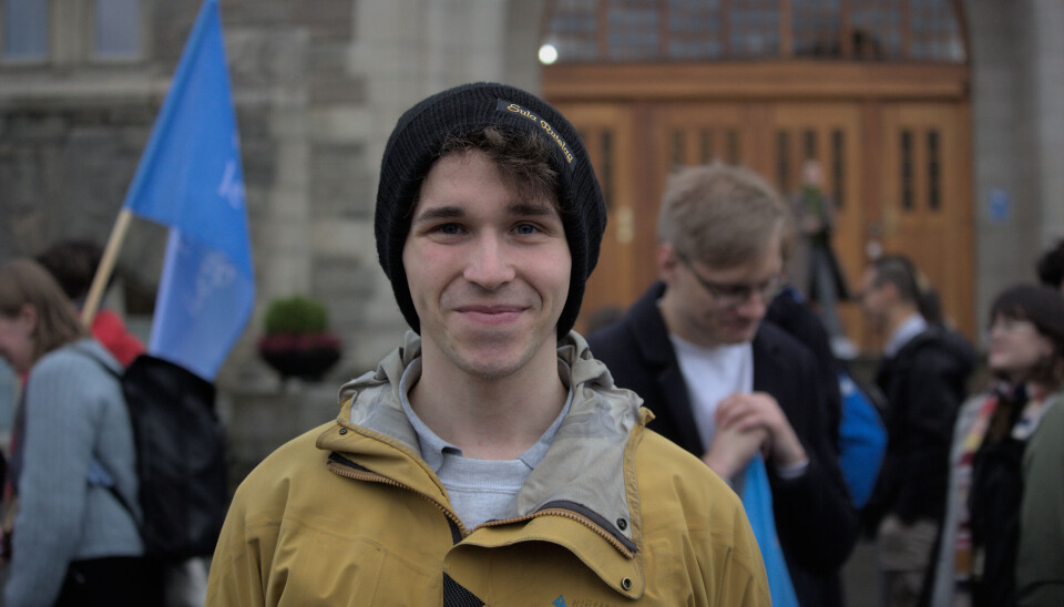 INTERNASJONAL: Student Simeon Elliot fra Storbritannia forteller at gratis utdanning var en av grunnene til at han valgte å studere i Norge. INTERNASJONAL: Student Simeon Elliot fra Storbritannia forteller at gratis utdanning var en av grunnene til at han valgte å studere i Norge.