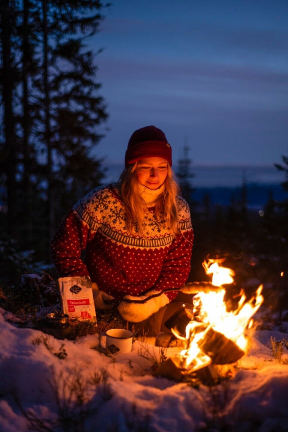 BEST UTE: Une Cecilie Oksvold trives godt ute. BEST UTE: Une Cecilie Oksvold trives godt ute.