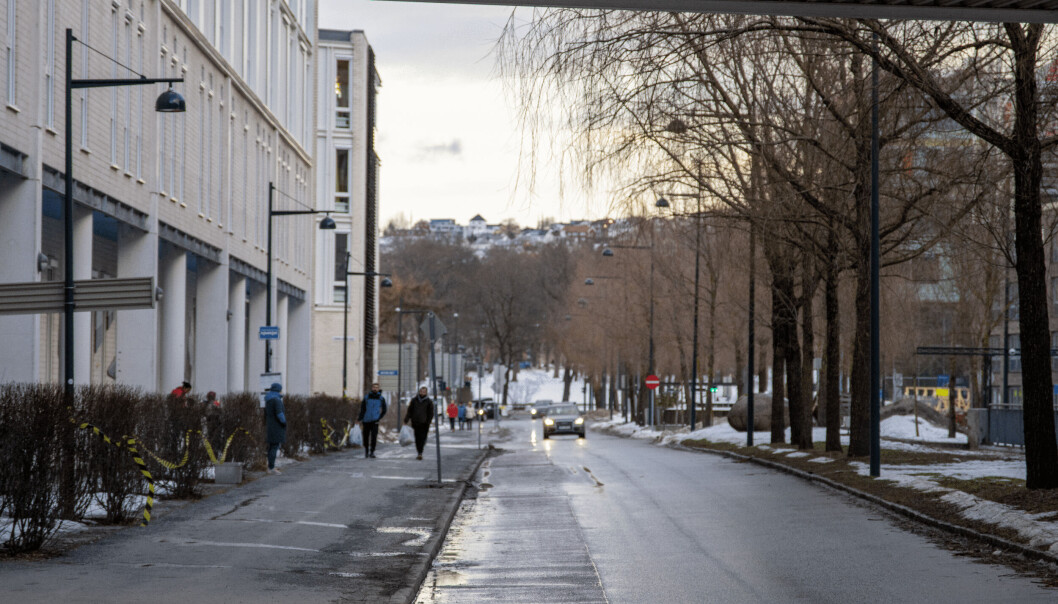 ØYA I DAG: Dette blir den nye skoleveien. ØYA I DAG: Dette blir den nye skoleveien.