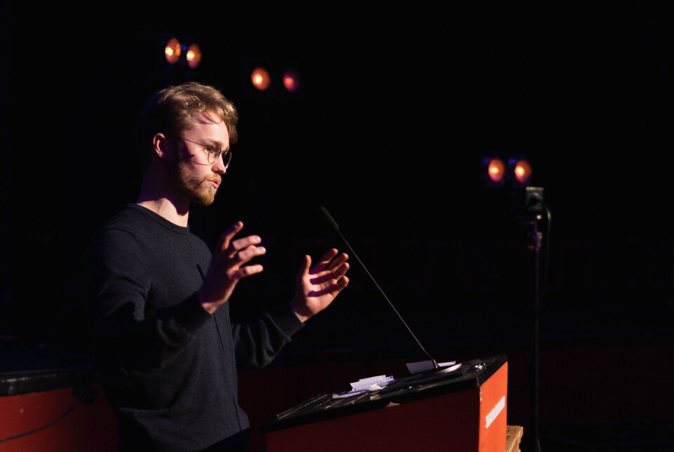 OPPLEV: Sebastian Småland er opptatt av de opplevelsene som skape på Samfundet. OPPLEV: Sebastian Småland er opptatt av de opplevelsene som skape på Samfundet.