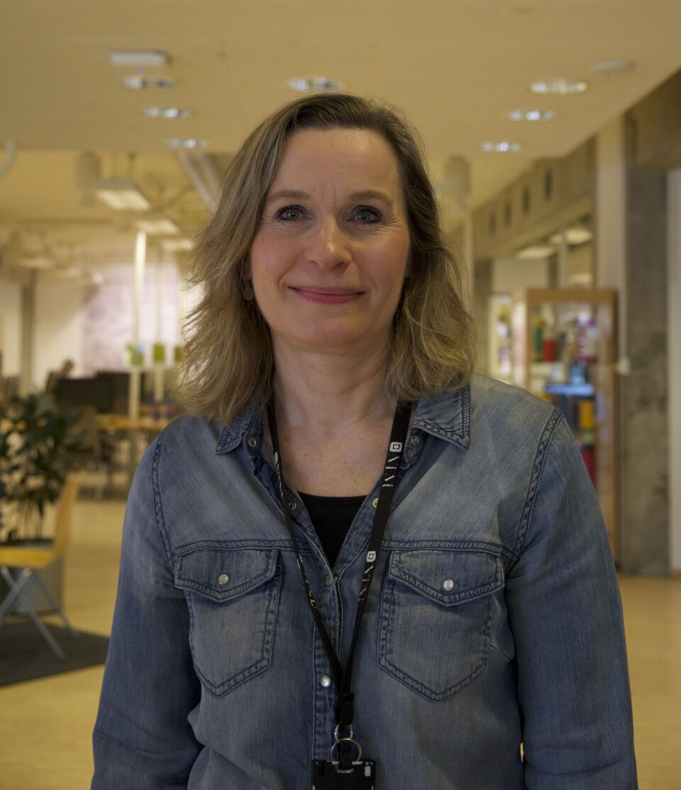 BLID BIBLIOTEKAR: Lorangen synes
folk stort sett oppfører seg fint. BLID BIBLIOTEKAR: Lorangen synes
folk stort sett oppfører seg fint.