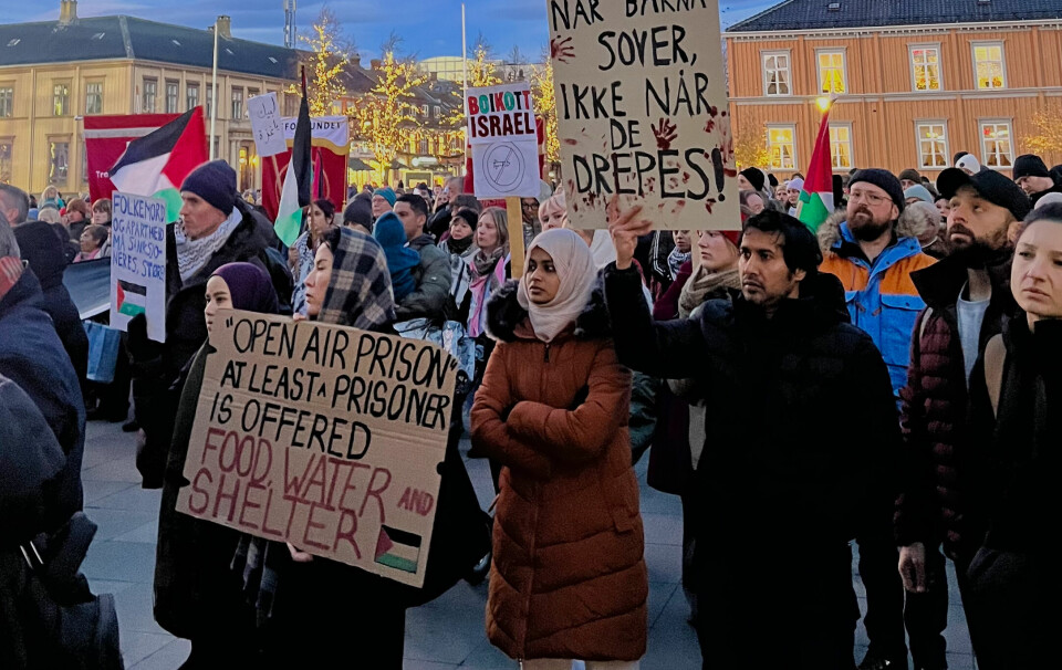 KAMPEN FORTSET: Det vert arrangert demonstrasjon i Trondheim til stytte for Palestina for tredje gong i haust.