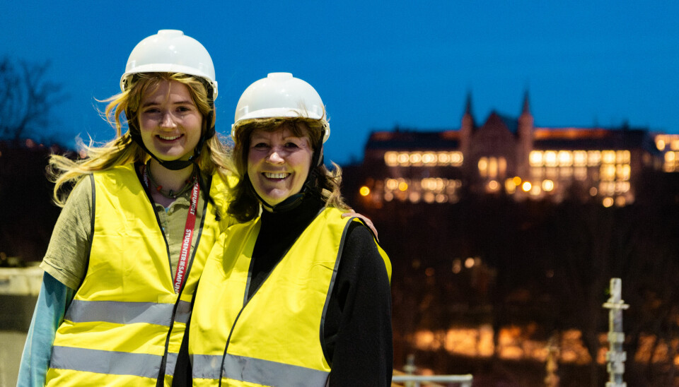 NYBYGG: Samfundet-leder Astri Elgethun og administrerende direktør i Sit Lisbeth Glørstad Aspås samarbeider om å få nybygget av Samfundet på plass.