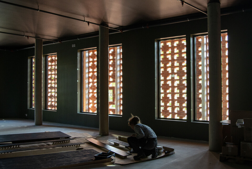 PÅGÅENDE PROSESS: Noen av rommene til Nybygg har enda litt arbeid som gjenstår.