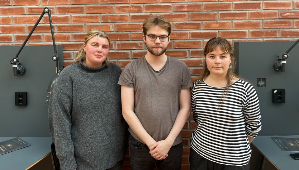 OPPGITT: Fra venste Åse Herder-Augestad, Johannes Rønning, Julie Bang.