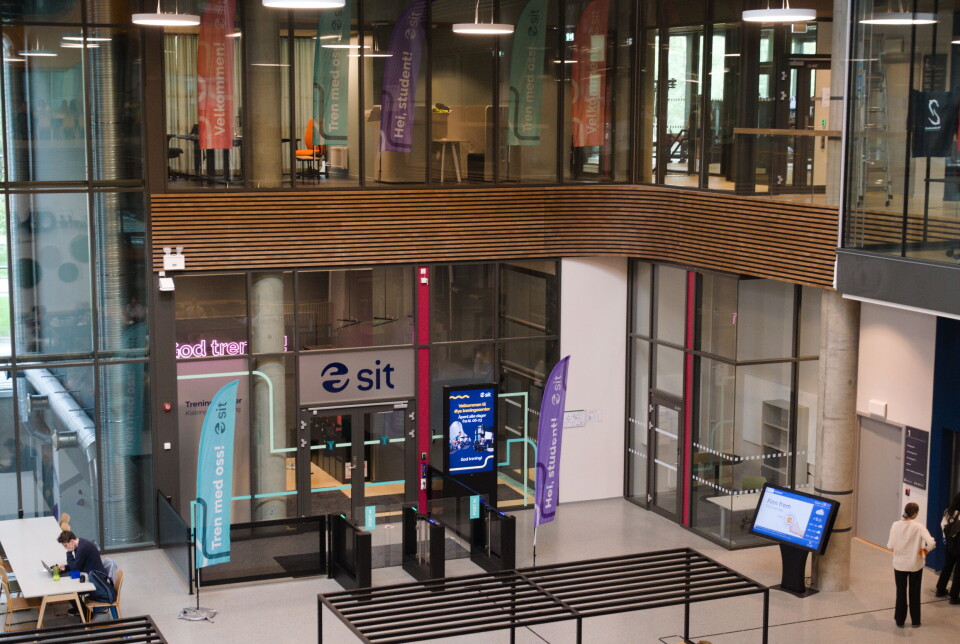 SIT: Studentene synes det er godt å ha treningssenter på campus.