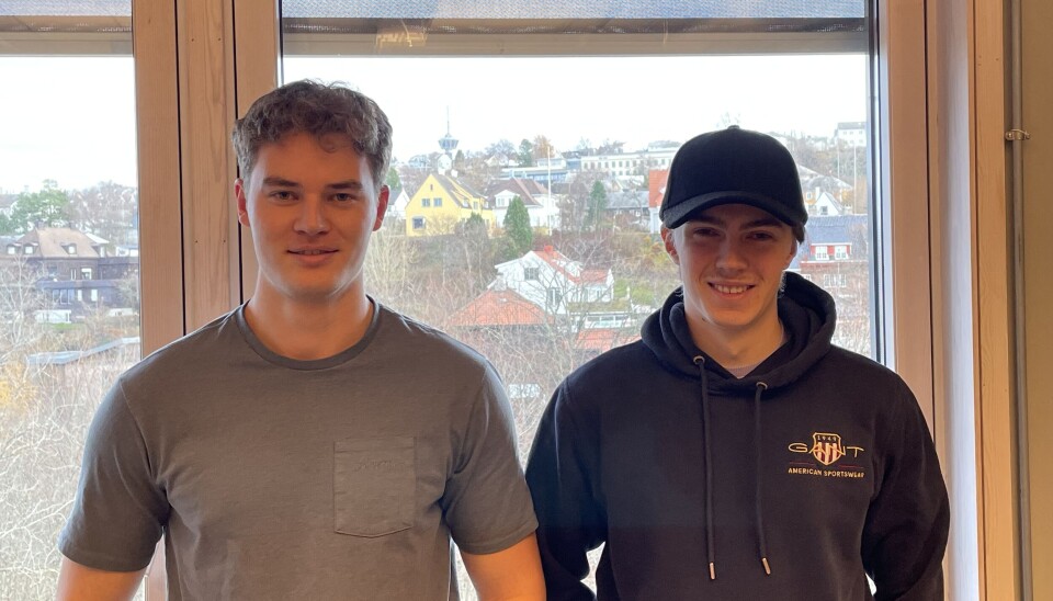 BLIR IKKE SKREMT: Til tross for en litt bardus e-post blir Harald Gaupset Rogogjerd og Sverre Prøseth-Moen ikke noe mer bekymret for voldshendelser.
