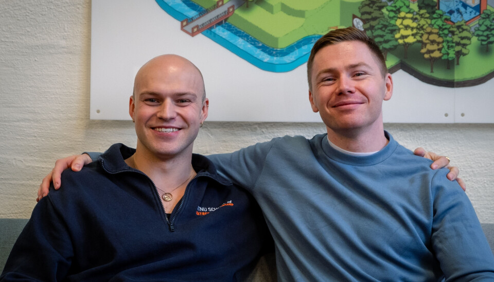 Sebastian Gjerde Speleman (t.v.) og Eirik Løkken Tørseth satte inn et ekstra støt for Movember i år.