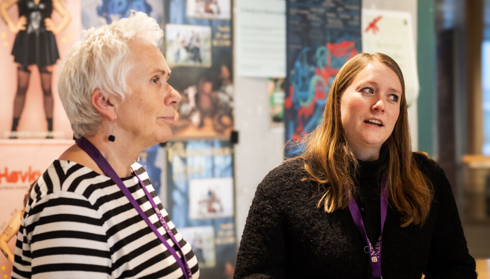 DRUKNER I ALTERNATIVER: Sissel Kjøl og Birgitte Lauvstad er ikke overrasket over at få har hørt om Si fra.