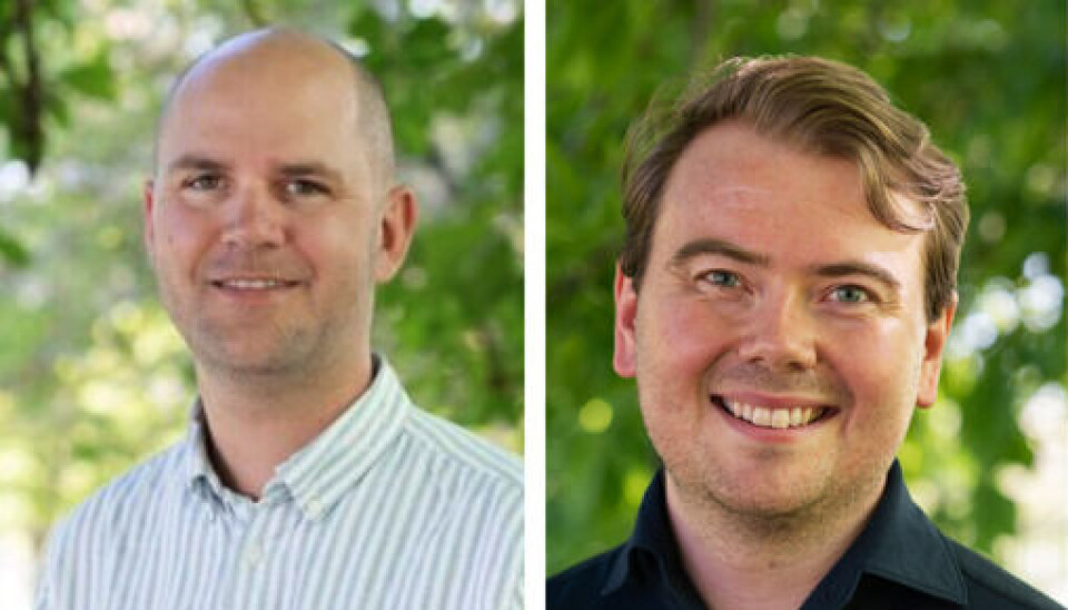 PLANARBEID: Byråd Lars Viko Gaupset (t.v) i byrådsavdelingen
for byutvikling i Trondheim kommune forteller via byrådssekretær
Tore Dyrendahl (t.h.) om kommunens sikkerhetstiltak når det
kommer til ulykker i forbindelse med vann.