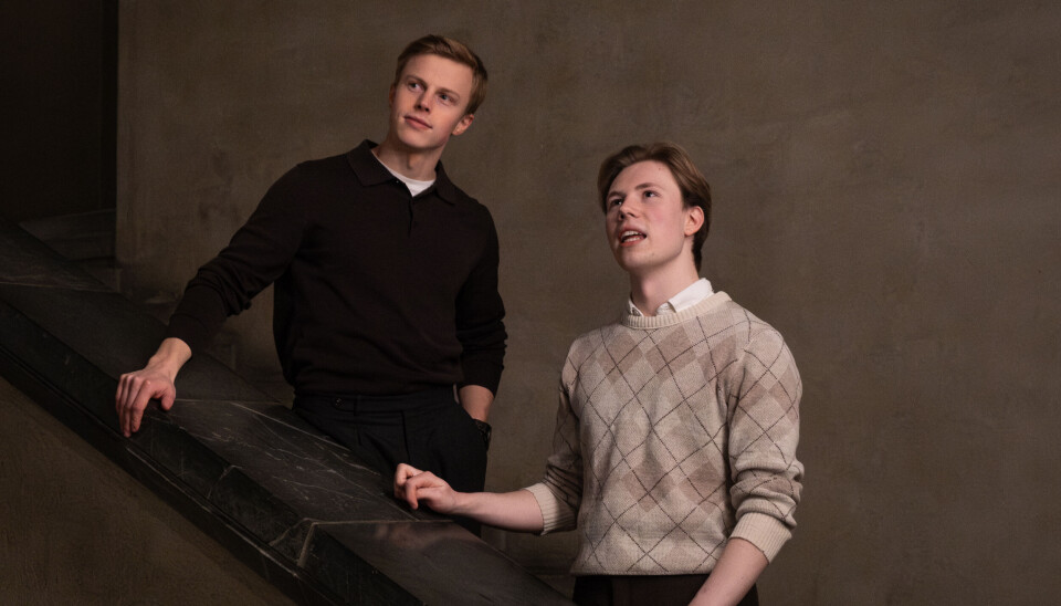 VOKSENDE STUDENTBEVEGELSE: Leder Magnus Holm og nestleder Oscar Olderøy i Akantus har trukket mange studenter til interessegruppen for klassisk arkitektur.