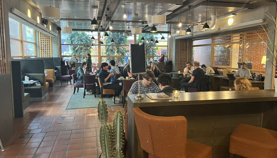 POPULÆRT: Høye mat- og drikkepriser legger ingen demper på antall besøkende på Cafe Sito Dragvoll. Cafe Sito