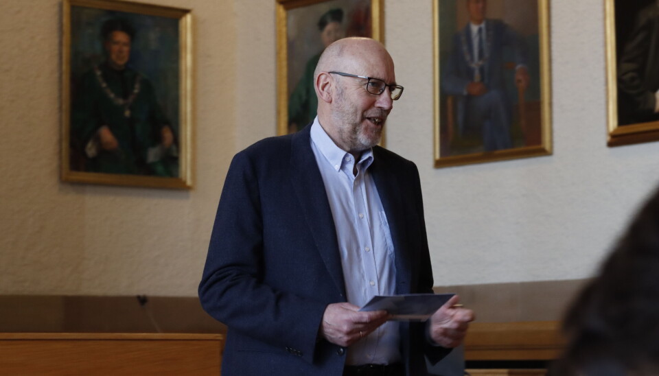 LETTBEDD: Rektor Tor Grande ved NTNU fortel at det var enkelt å seie ja til å samarbeide med Trøndelag teater.