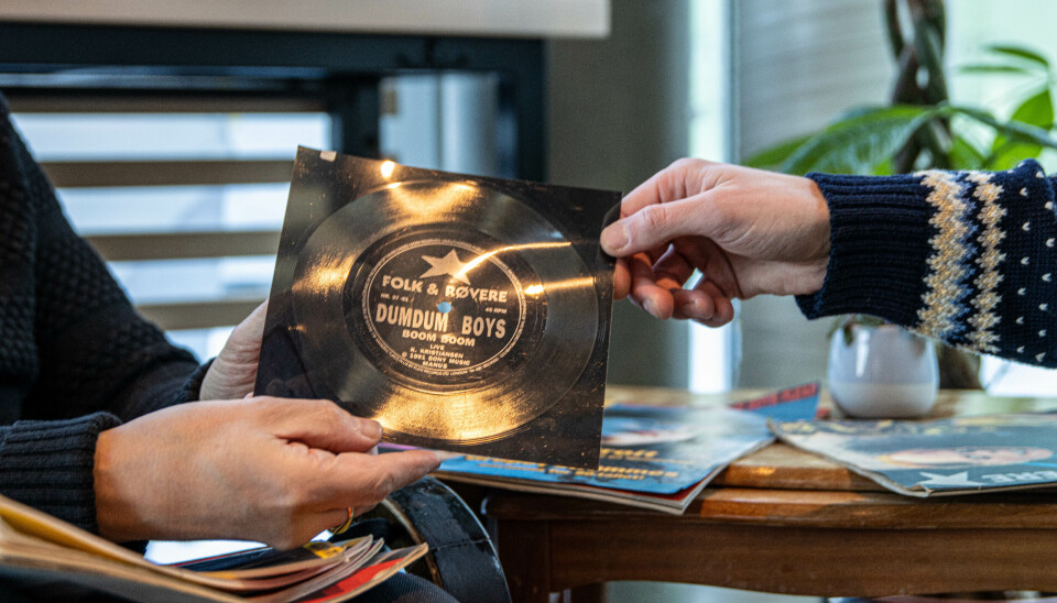 MUSIKKSENTRERT: Det siste magasinet fra 1991 inneholdt en fleksi-disk med DumDum-låten «Boom Boom». Den kan fortsatt spilles på platespiller.