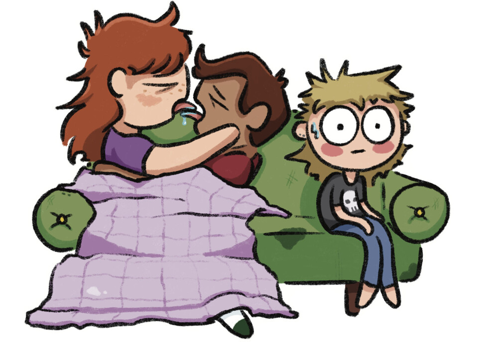 – Han sto der kliss naken