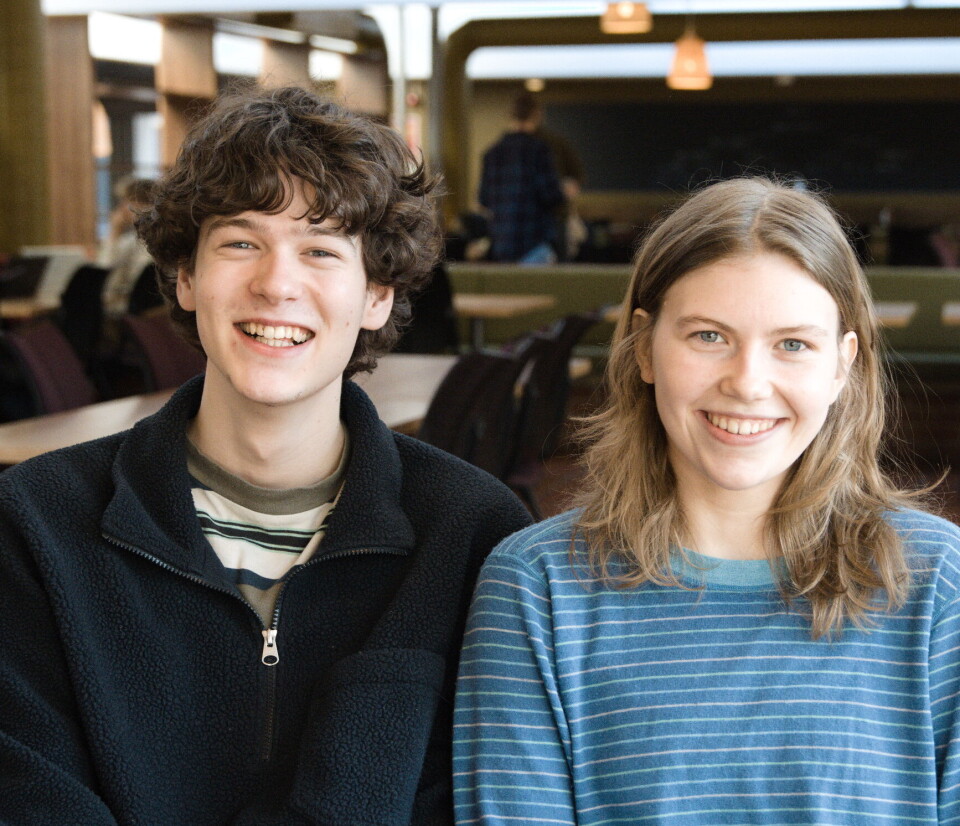 SPENTE: Geografistudentene Elias Kavli Ølander og Mathilde Klausen er begge gira for å dra på åpningen av Pomo.
