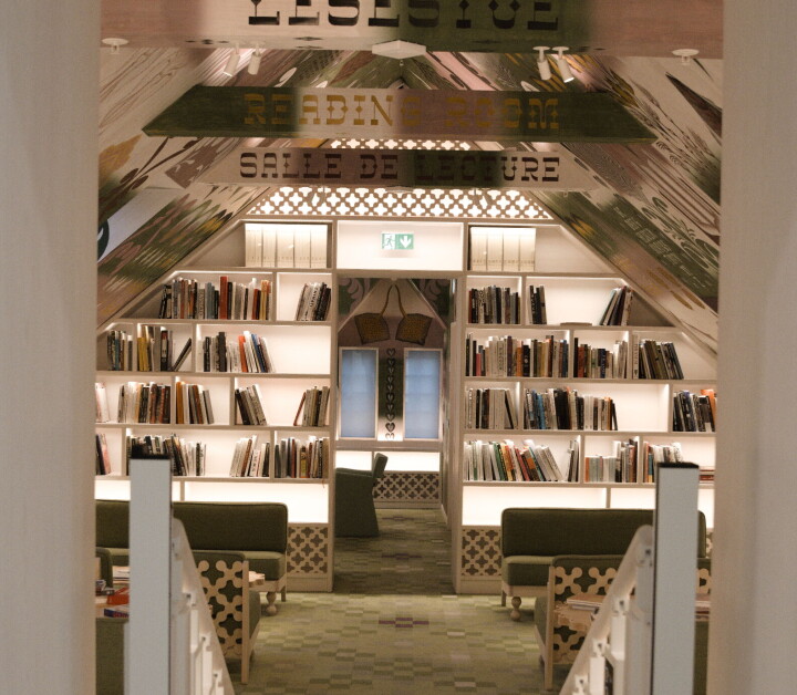 LESESTUEN: I tredje etasje finner man et rom inspirert av Trondheims flora og fauna.