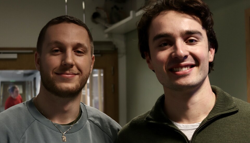 ENDRINGER PÅ VEI: Fysikk- og matematikk -
studentene Kacper Tomasz Gajdzik og Aksel
Ihle vet at en ønsket endring allerede er på vei
til studiet deres.