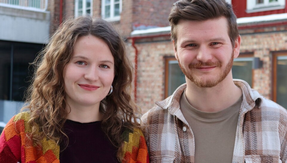 BÅDE ÒG: Grunnskolelærerstudentene Stine Bogsveen
Visnovska og Jakob Jacobsen Time er både enige og
uenige i Studiebarometerets resultat.