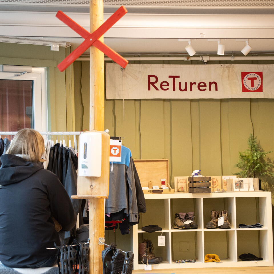 MULIGHET FOR REPARASJON: Trondhjems turistforening driver med salg av brukt
turutstyr, og de tilbyr mulighet for å få reparert det som har blitt ødelagt.
