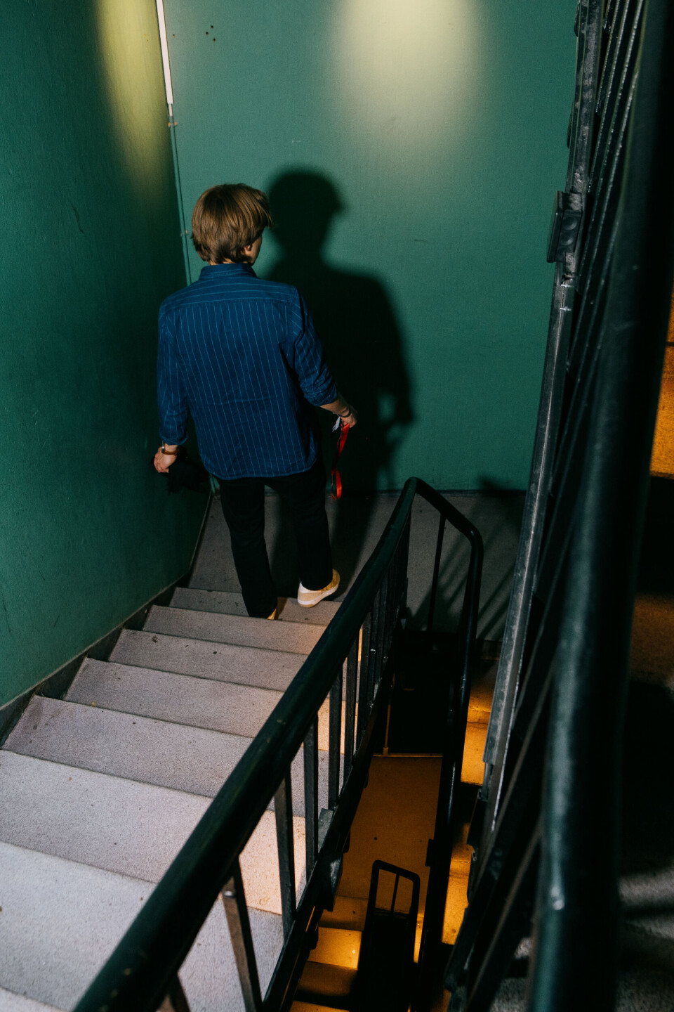 FORVENTNINGSKRASJ: På dag to i fadderveka fekk
Birk sjokk då han innsåg at BI-studentane ikkje skulle til
Samfundet annankvar dag.