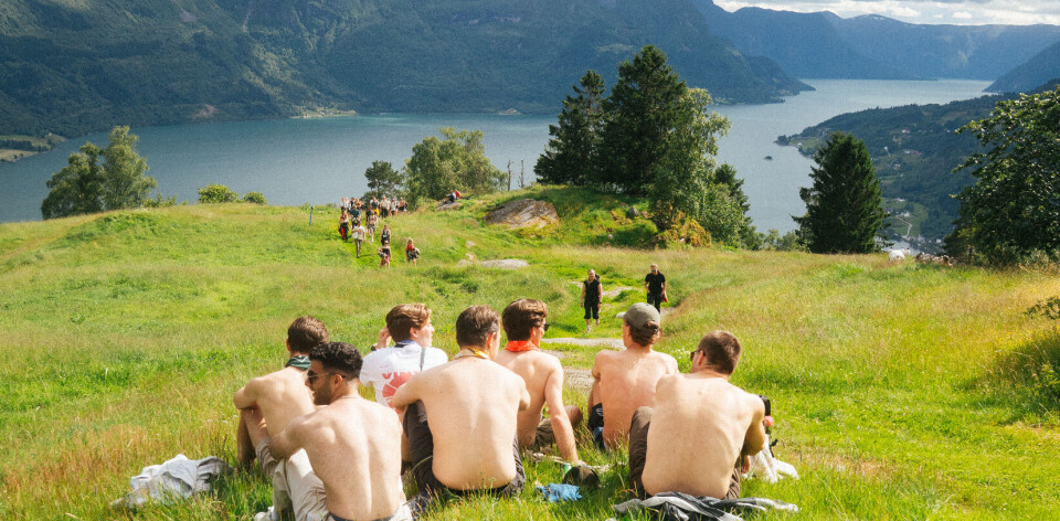 DE SLAPPE: En pust i bakken og en øl i lanken etter 350 stive høydemeter.
