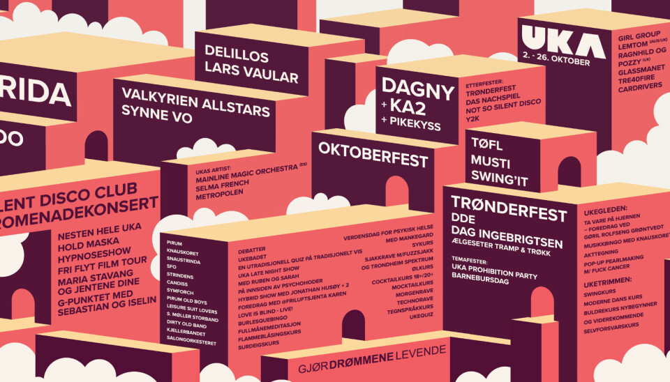 ÅRETS PROGRAMPLAKAT: UKA byr på et bredt spekter av arrangement.