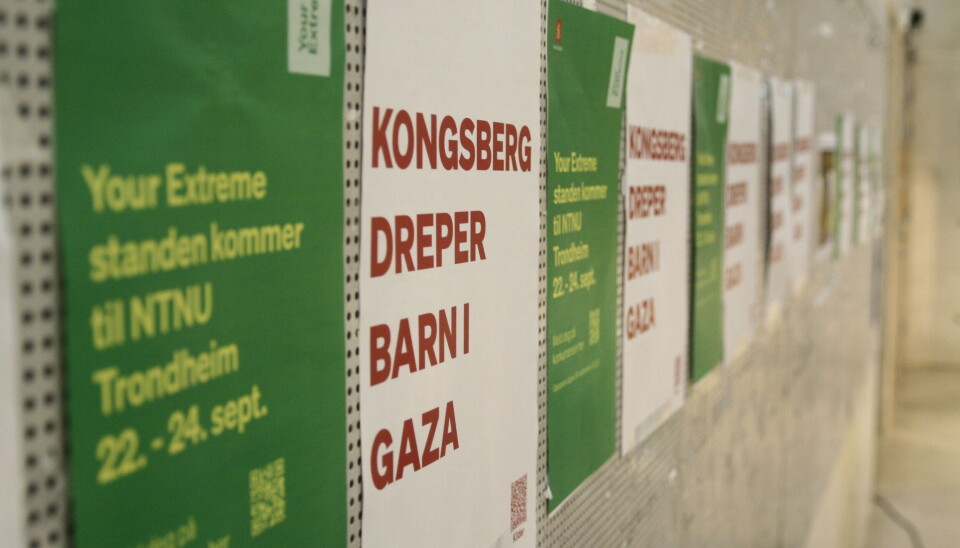 MOSAIKK: Plakatene som henger på Gløshaugen gir ulike perspektiv.