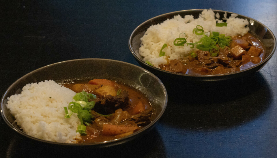 CURRY: Retten kommer både som vegetarrett og som kjøttrett.